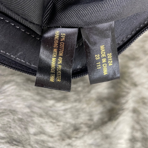 Etienne Aigner Black Signature Canvas Doctor-Style Satchel EUC - Picture 9 of 16